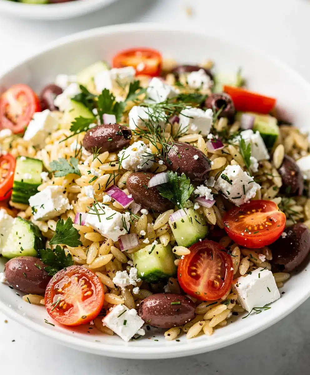 Cold Mediterranean Orzo Salad: Your Secret for Effortless Cleanup ...
